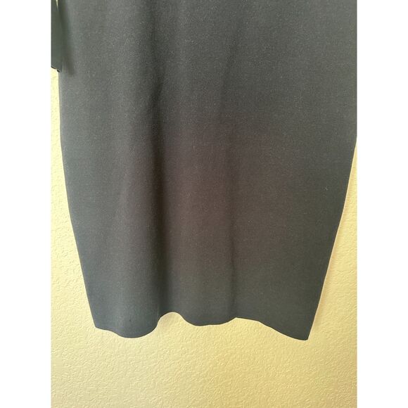 'S Max Mara Knit Geometric Shift Dress Navy Blue - Picture 3 of 6